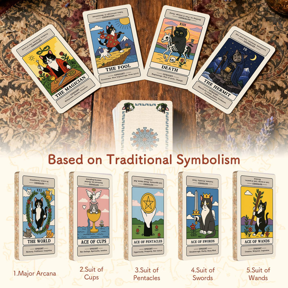 BWTY cat tarot cards feel durable for daily use