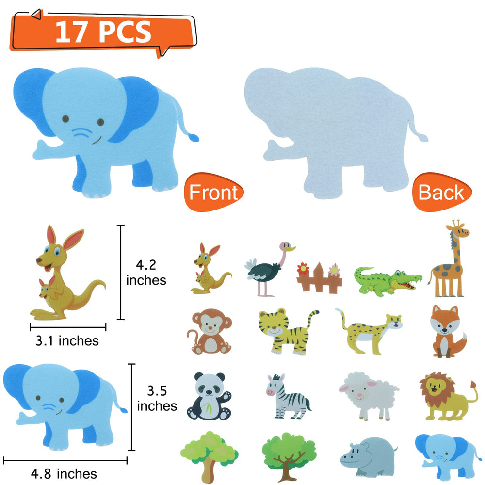 BXI sea animals felt figures reveal underwater friends for pretend play and sensory exploration.