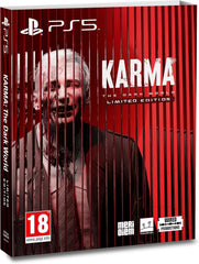 By Meri Diem Karma: The Dark World PS5 cover art evokes suspenseful storytelling atmosphere.