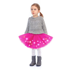 Bybyseno 3-layer multicolor tutu in rose, fluffy fullness for enchanting dress-up.
