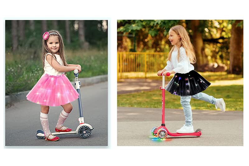 Bybyseno fluffy tutu skirt, rose color, comfortable wear for kids' costumes and parties.