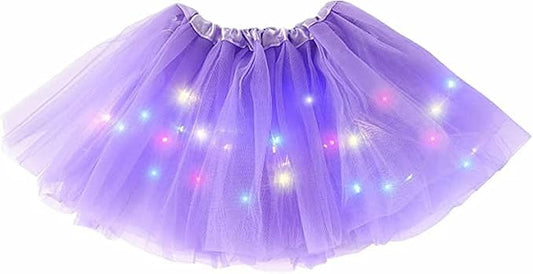 Bybyseno girl tutu skirt with light-up detail for magical party moments