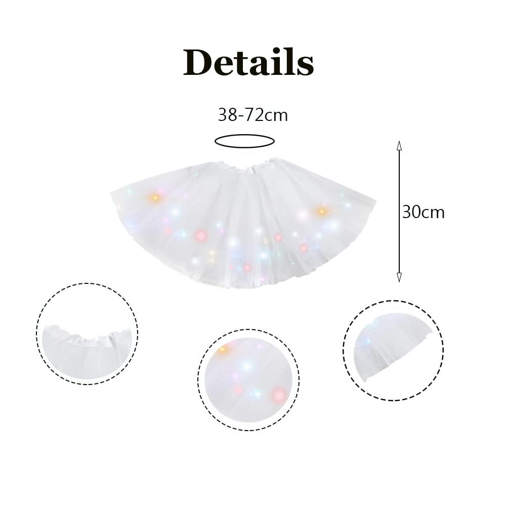 Bybyseno light-up tutu skirt worn for party photos