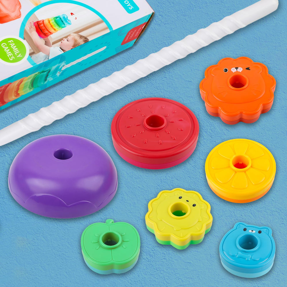 BYFWH rainbow discs shaped like orange and other fruits spark sensory discovery.