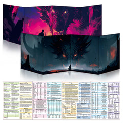Byhoo DM screen with two immersive theme boards for campaign immersion