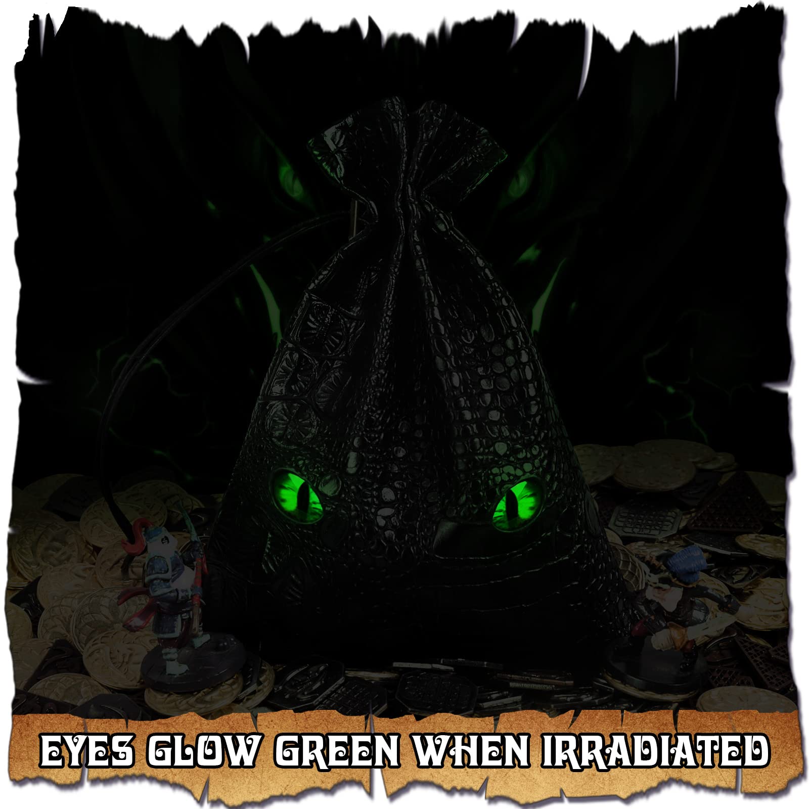Byhoo dragon-eye coins glow softly in the dark to enhance ambiance