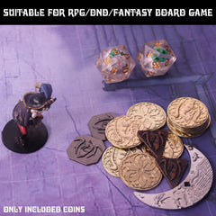 Byhoo DND coins on gaming table ready for quick currency trades