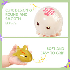 BYKASIST colorful sea creatures engage babies and spark imaginative play