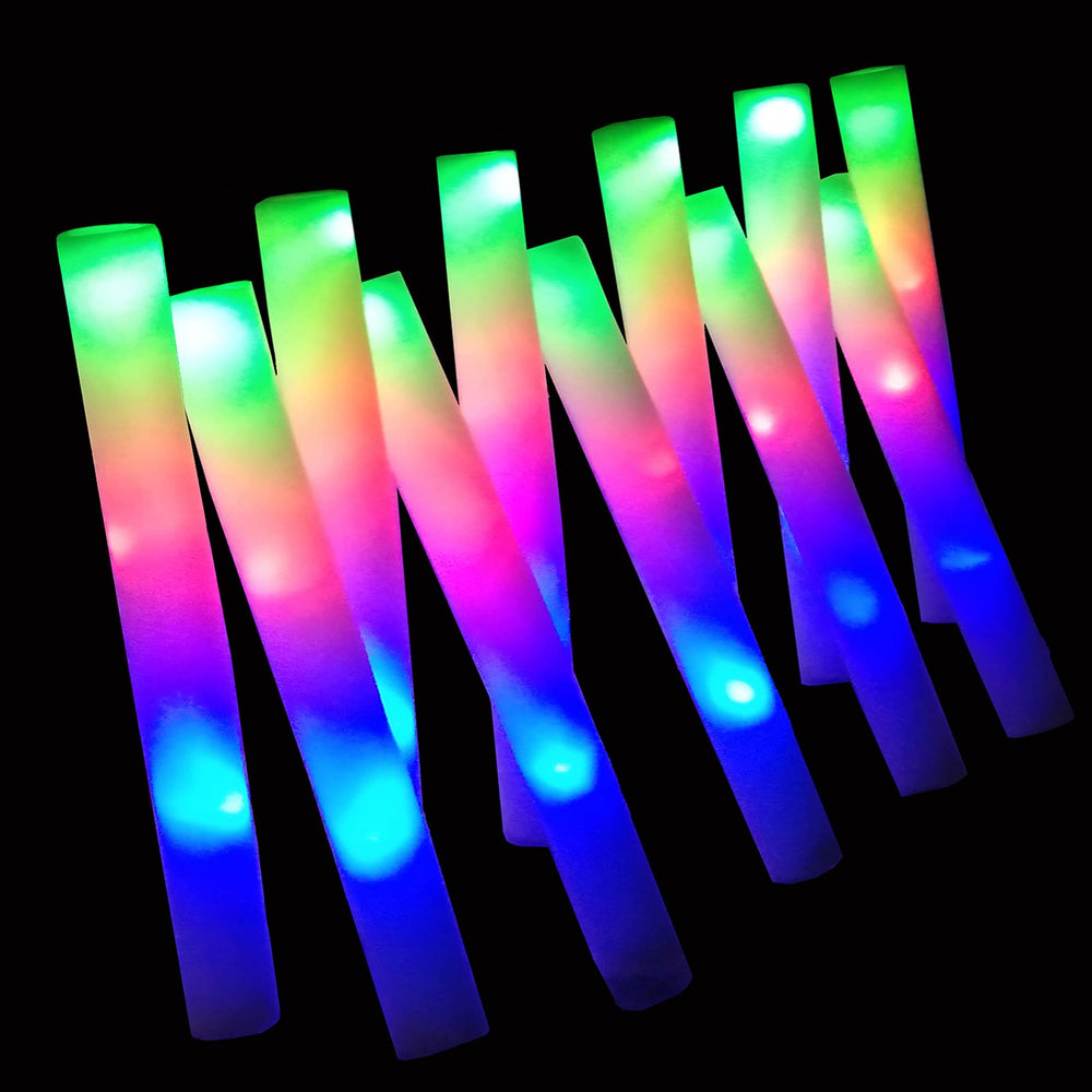 Bylaotrs foam glow sticks bulk 160pcs illuminate night parties