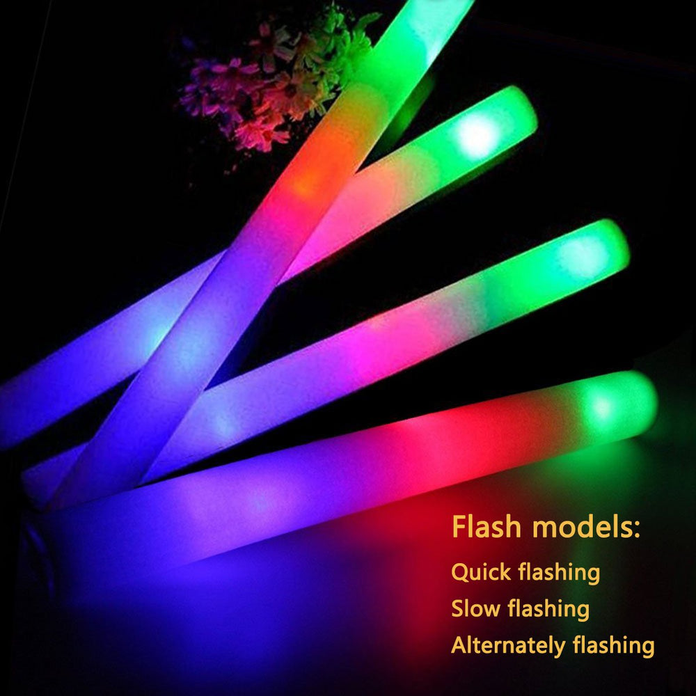 Sturdy box packaging keeps 160 glow sticks organized and protected