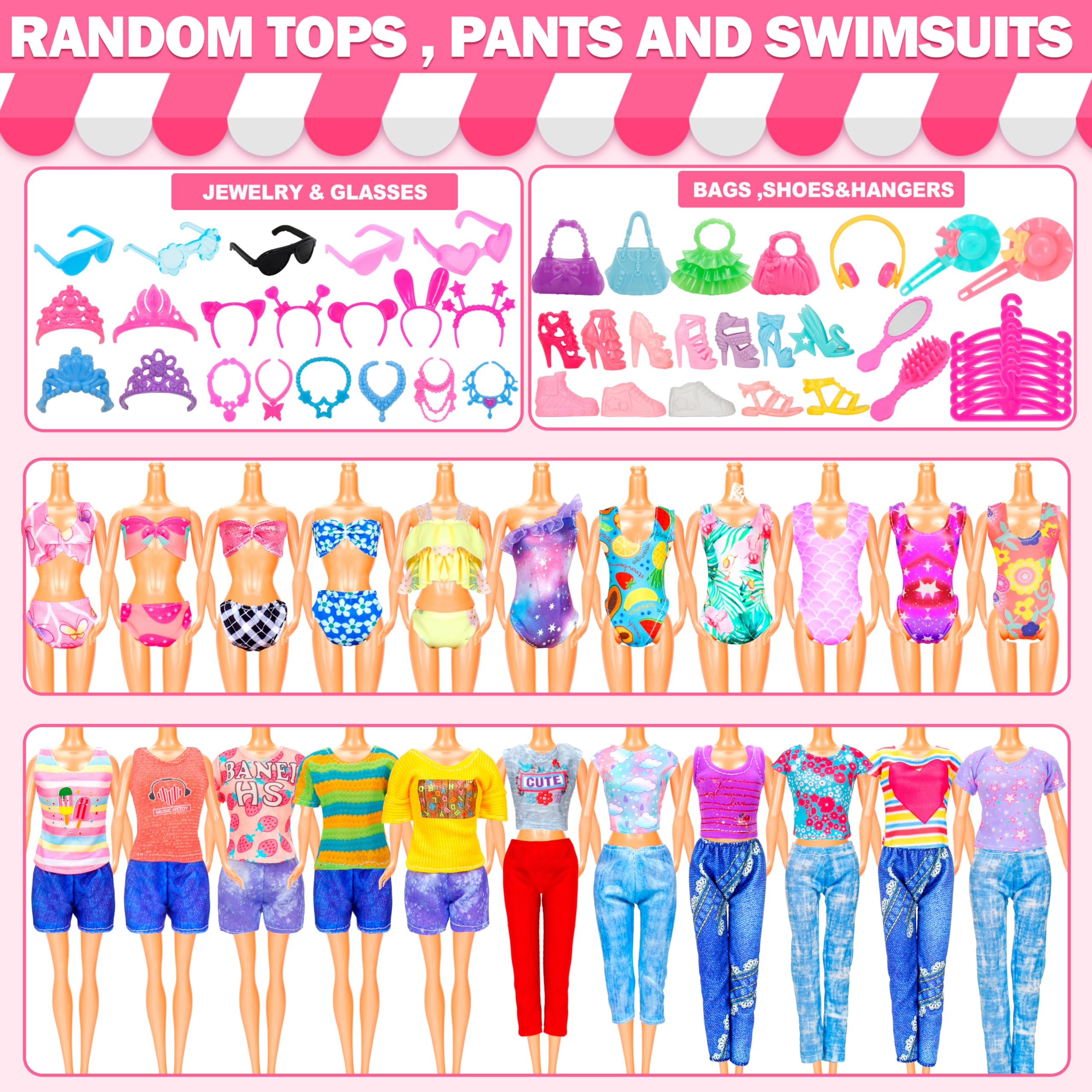BYMORE bikini swimsuits for sunny doll adventures