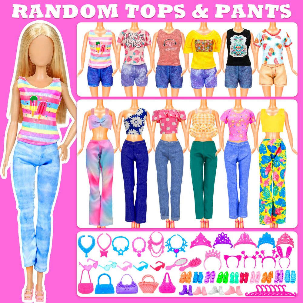 BYMORE bikini swimsuits doll outfits expand seaside pretend play with safe materials.