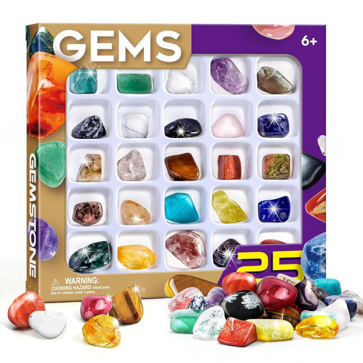 Byncceh quartz crystal in kid-friendly rock collection for exploration