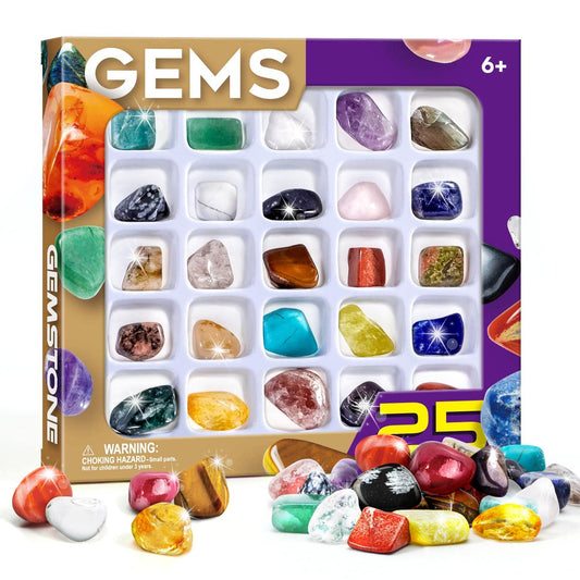 Byncceh quartz crystal in kid-friendly rock collection for exploration
