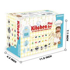 BYONEBYE 35-piece kitchen set provides complete pretend play options.