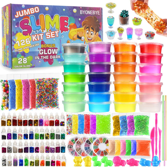 BYONEBYE DIY slime kit box for creative play and family fun.