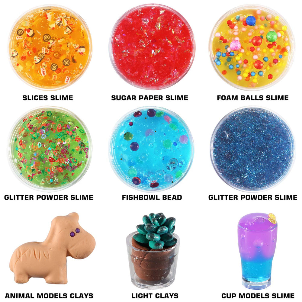 BYONEBYE glitter jar collection brings extra sparkle to slime projects.