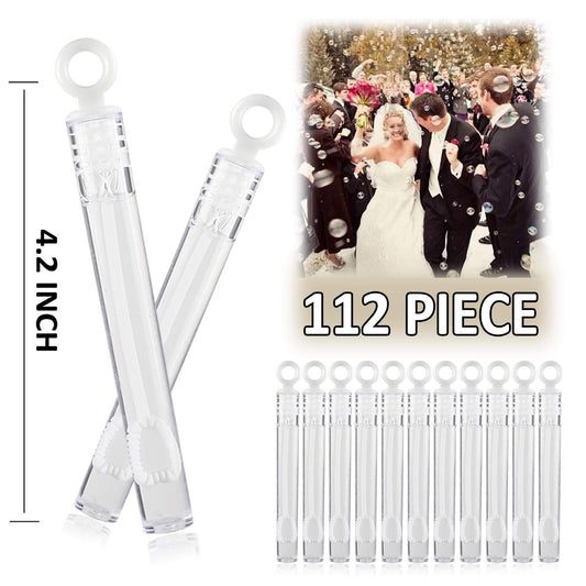 BYONEBYE mini bubble wand with clear tube designed for easy labeling and keepsakes.