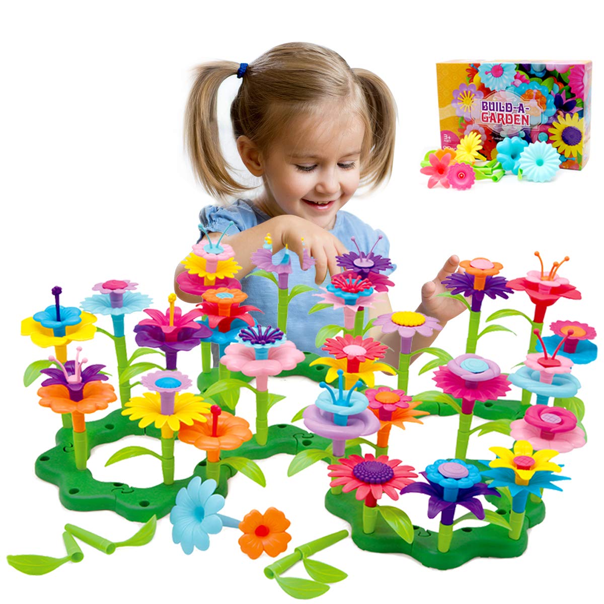 Byserten flower garden base providing sturdy support for creative builds.