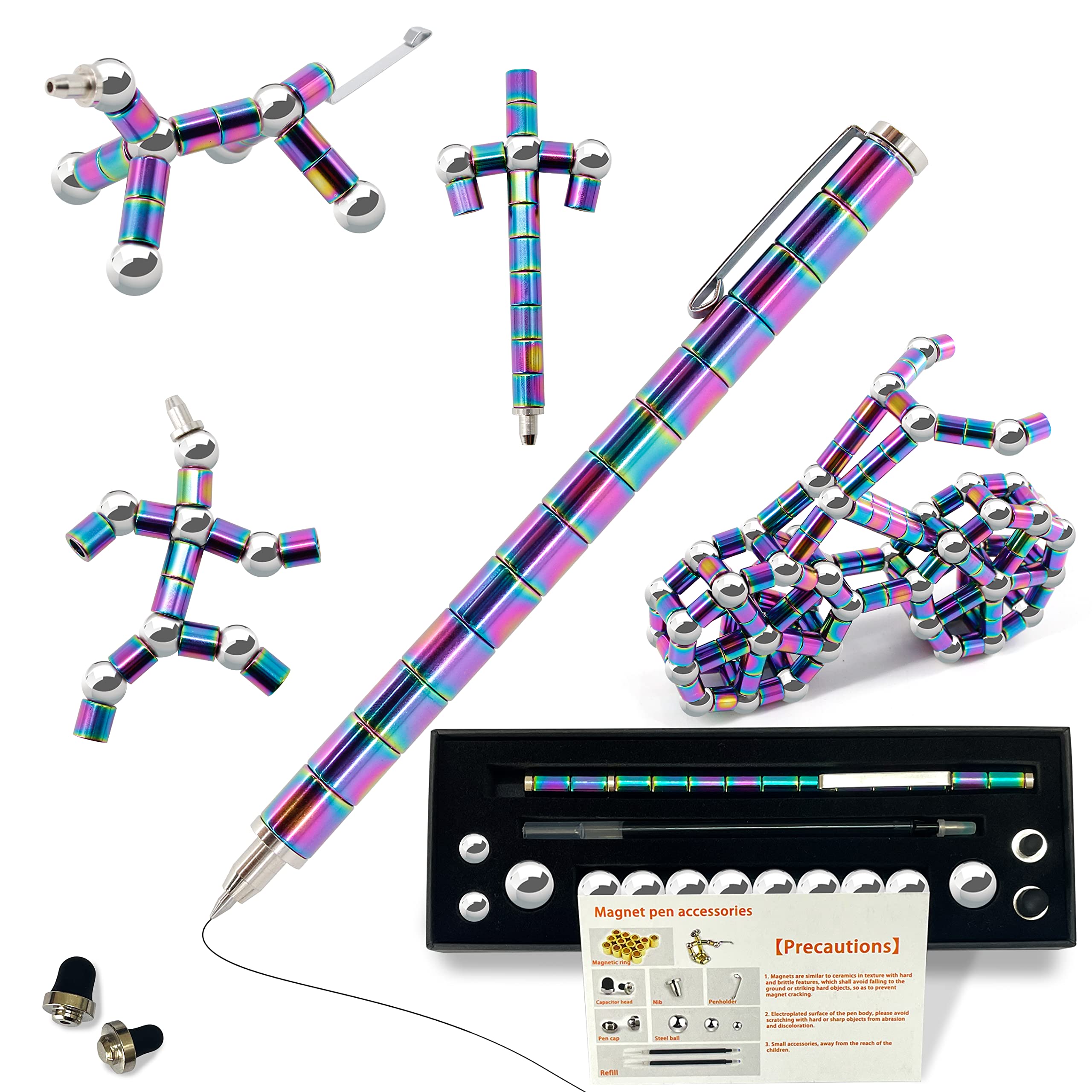 BYTEAIDREX magnetic pen showing shapes for stress relief and focus