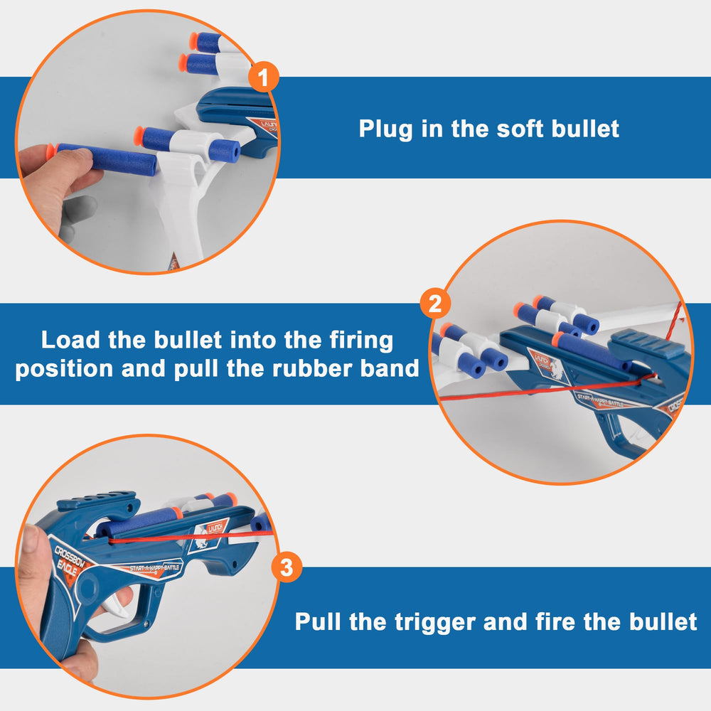 Bytewar crossbow drawstrings included for easy setup and quick play