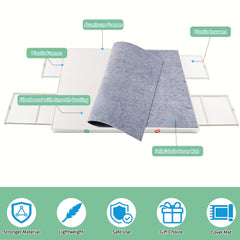 BZseed natural rubber mat cover protects unfinished puzzles from dust.