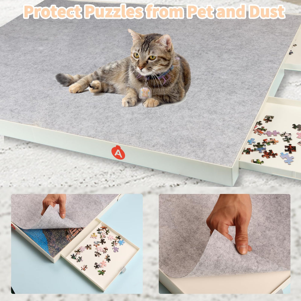 BZseed 35x27 inch portable table ideal for adult puzzlers.
