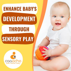 caaocho 4 inch grip-friendly ball designed for tiny hands to grasp