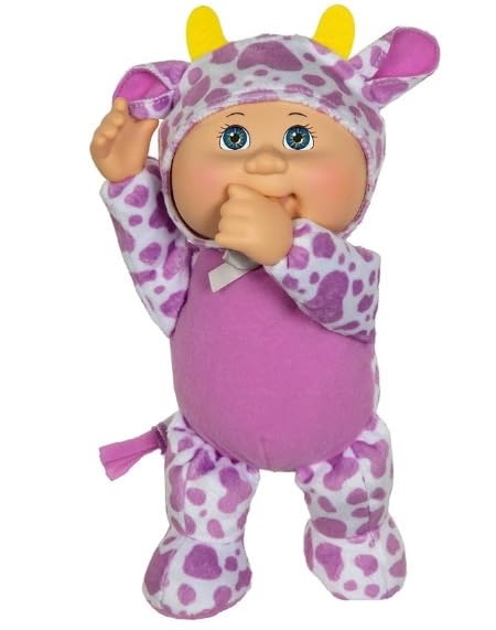 Three 9-inch Cabbage Patch Kids dolls in barnyard outfits for imaginative play
