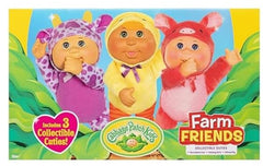 Soft fabrics and gentle colors on Cabbage Patch Kids Barnyard Friends