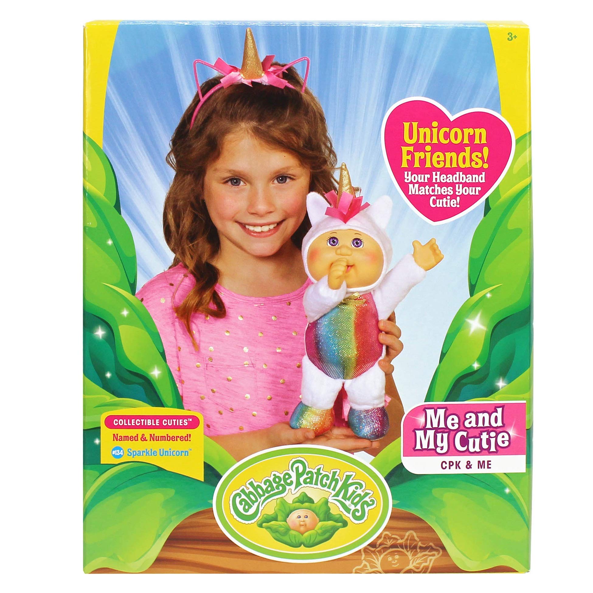 Cabbage Patch Kids Cutie shows removable hood for versatile styling.