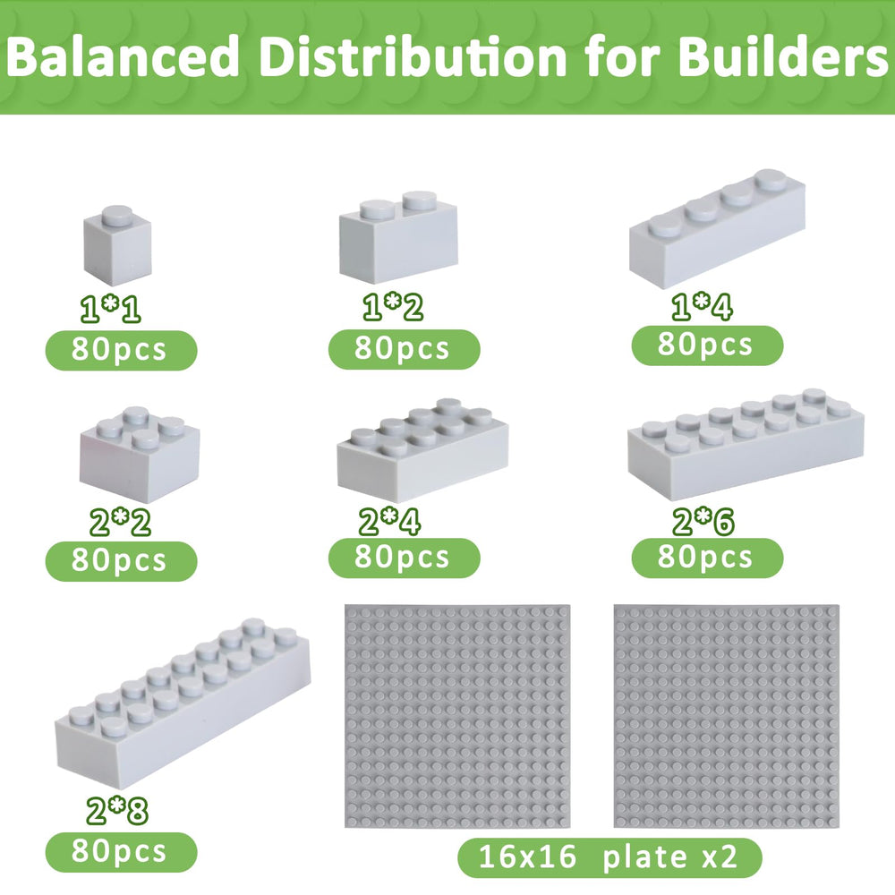 Cabeeskii gray 2x4 brick for sturdy junior structures and bigger projects.