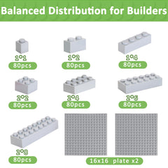 Cabeeskii gray 2x4 brick for sturdy junior structures and bigger projects.
