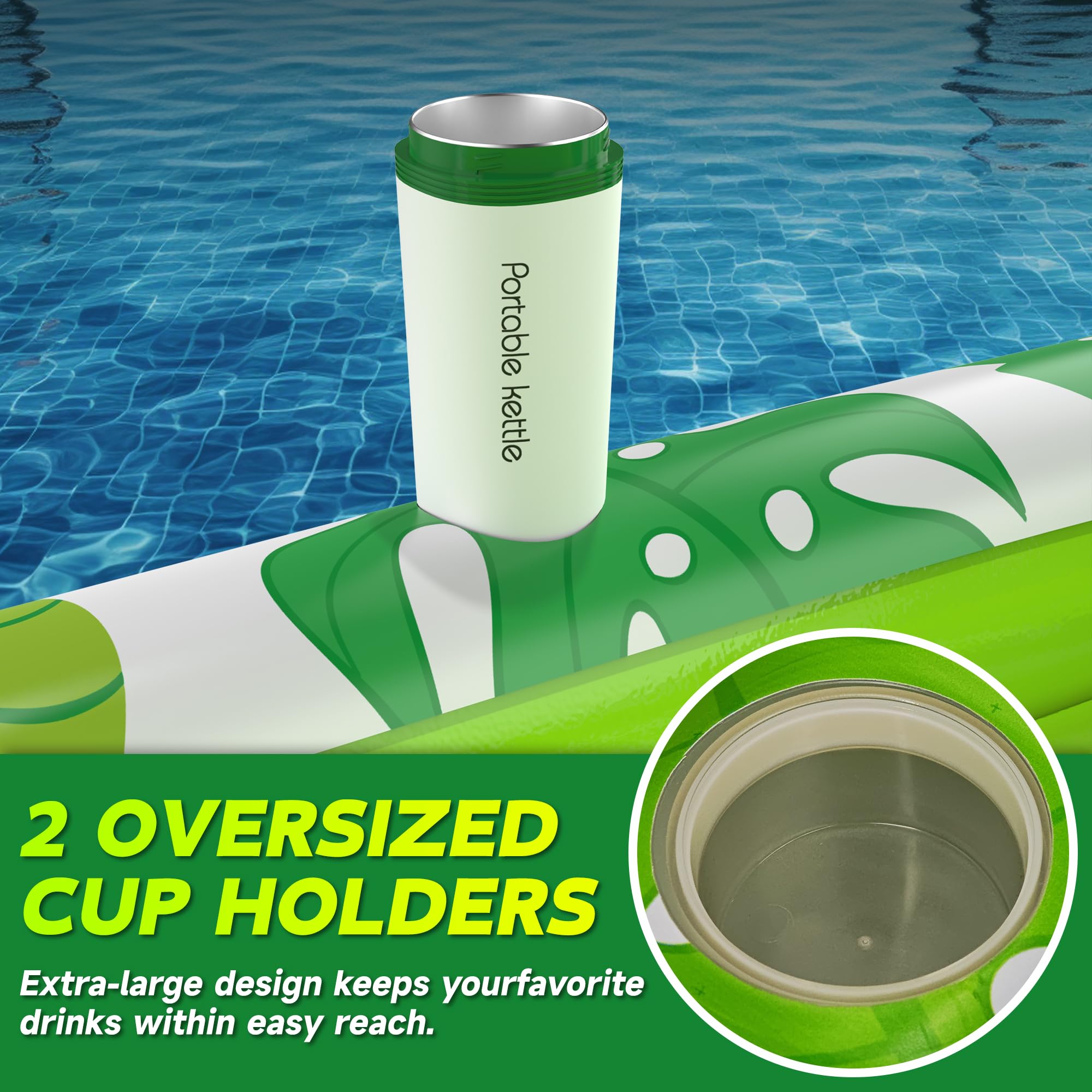CACSPS ribbed air cushion base enhances flotation comfort on water.