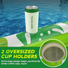CACSPS ribbed air cushion base enhances flotation comfort on water.