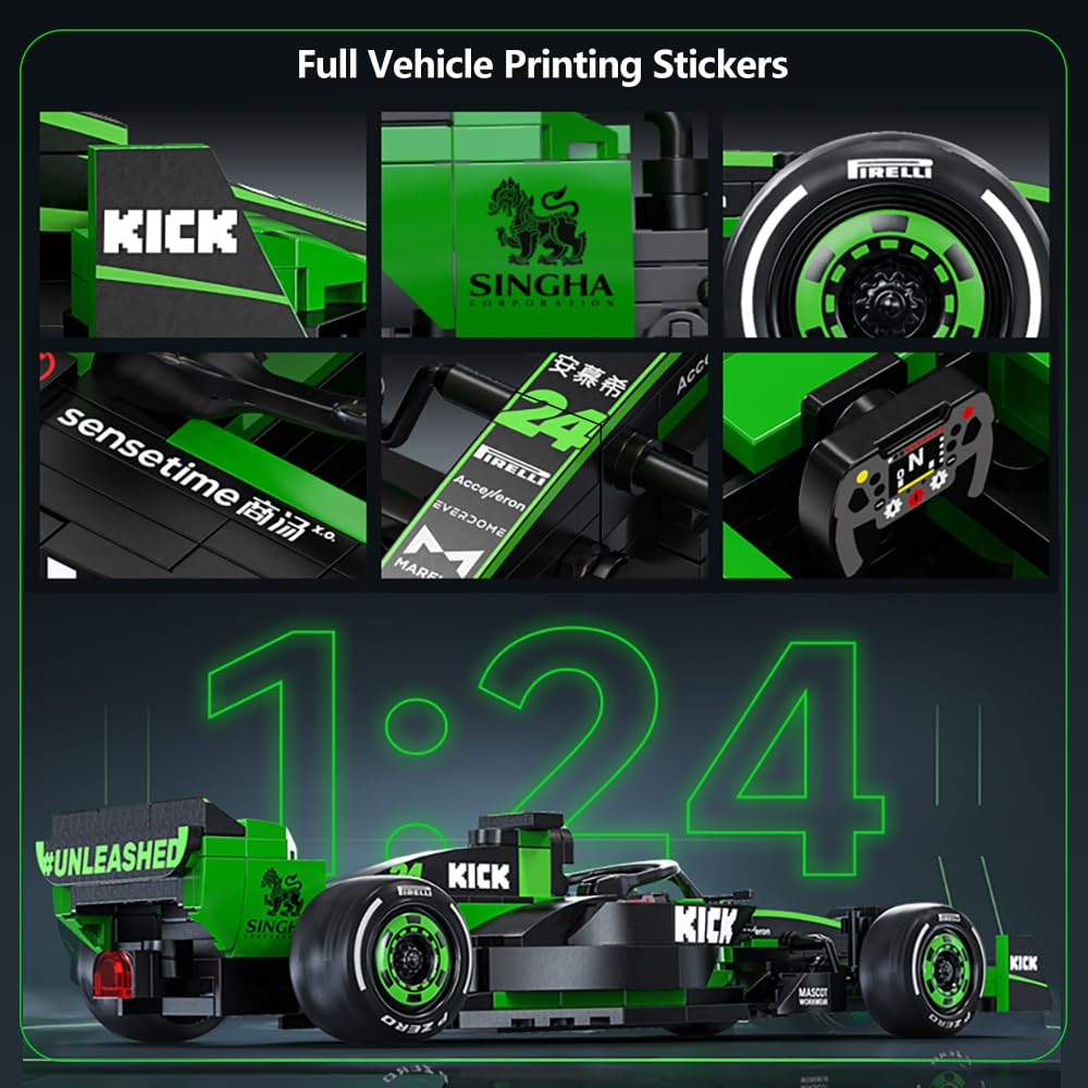 CaDA C55032W Kick Sauber F1 model packaging system highlights modular build
