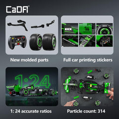 CaDA C55032W Kick Sauber F1 model side profile for shelf decor