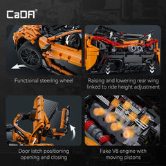 CaDA Master C61513W Assassin XR removable chassis reveals four-wheel drive system
