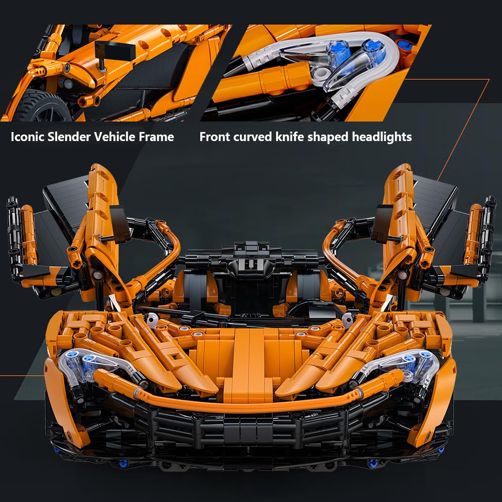 CaDA Master C61513W Assassin XR engine compartment exposes crankshaft and pistons for display realism