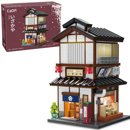 CaDA Master C66019W Yakitori Izakaya House with detailed facade for desk display