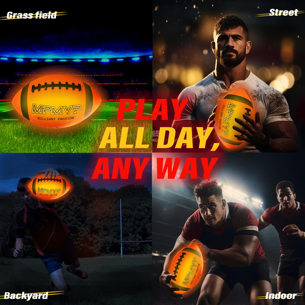 Cadyaw Glow-in-Dark football offers high-visibility night play