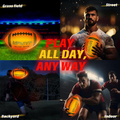 Cadyaw Glow-in-Dark football offers high-visibility night play