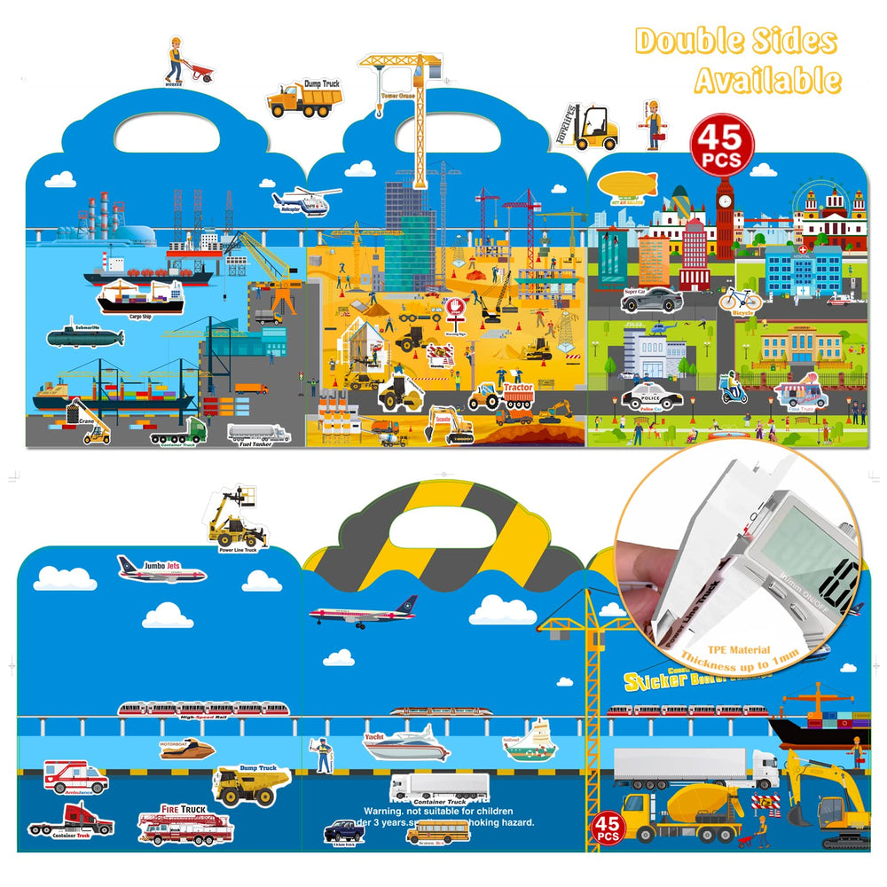 Cafalibe TPE material stickers designed for repeated use.