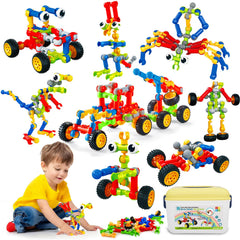 Caferria building blocks in a storage box for easy cleanup and travel