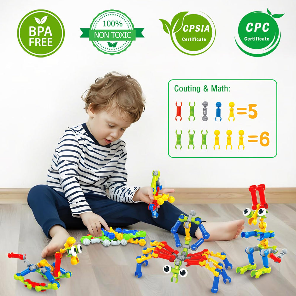 Caferria STEM toys with idea book to spark model designs