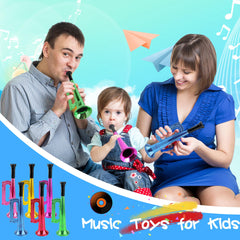 Cagemoga 18-pack kid trumpet gold delivers eye-catching visuals during celebrations