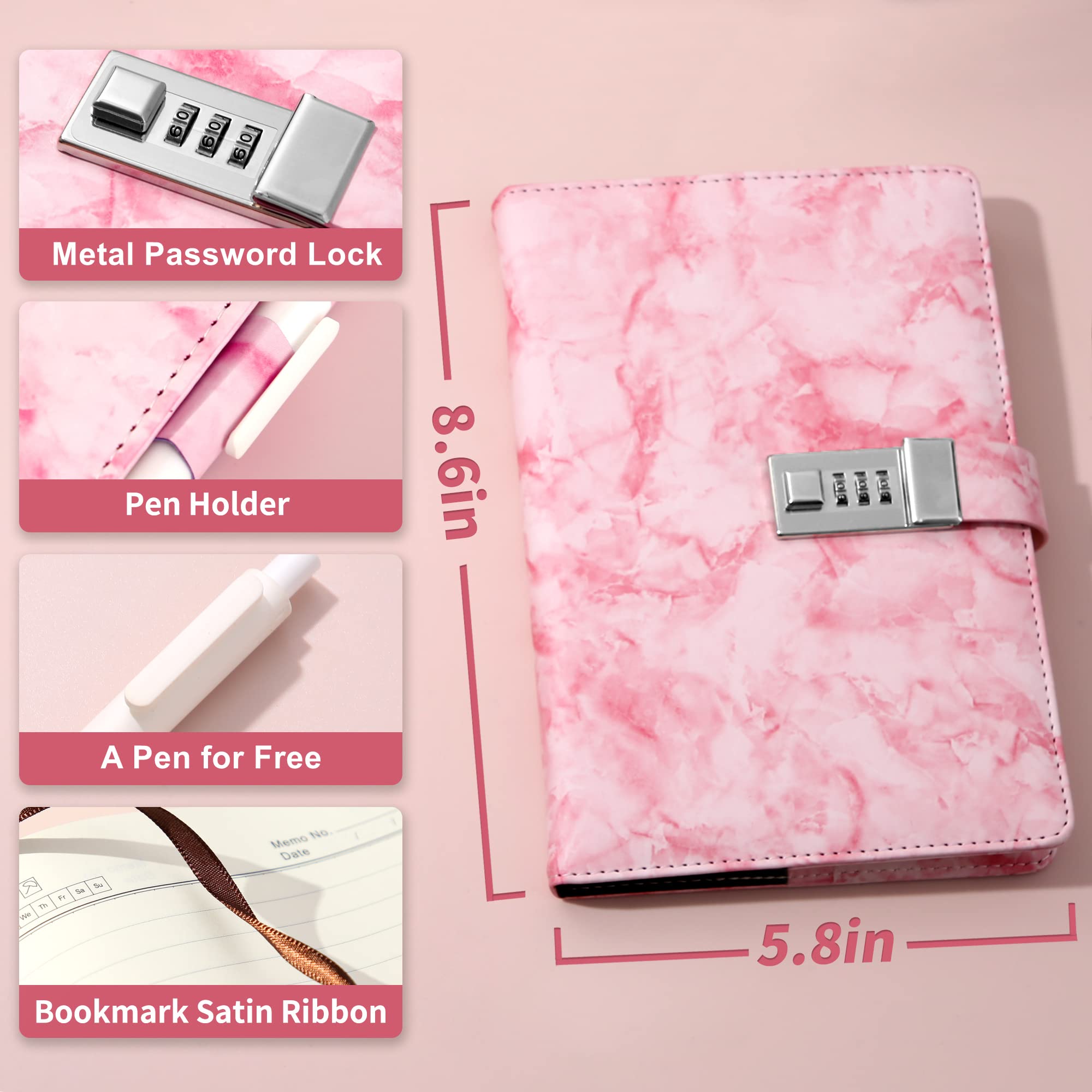 CAGIE A5 sized diary layout is comfortable for home or travel.