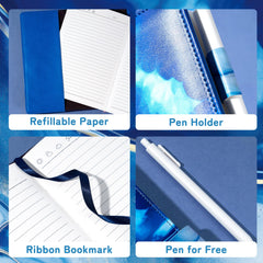 CAGIE diary refillable pages for endless journaling sessions.