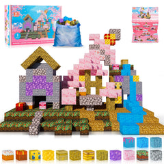 Cagwulle 80-piece magnetic cubes for colorful, stackable play and creative building.