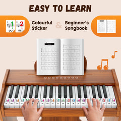 CAHAYA MDF wooden construction provides a sturdy, safe learning instrument